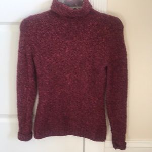 Wine colored turtle neck sweater by Moda
